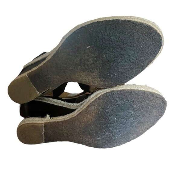 UGG Isabella Wedge Sandals Size 6 Brown Leather Strappy - Picture 12 of 14